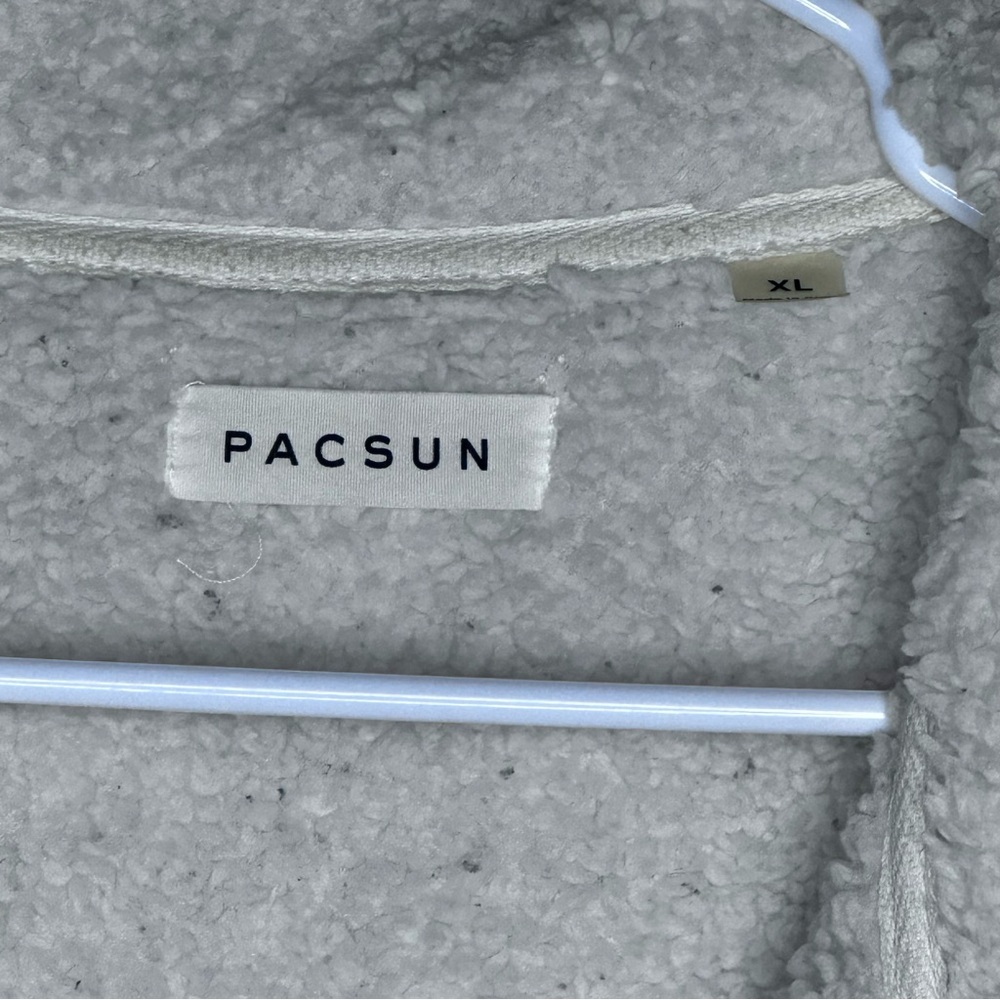 PacSun Sherpa Fleece Half-Zip Pullover – Size XL - Picture 3 of 4